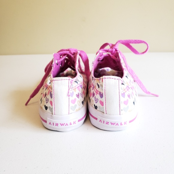 AirWalk LEGACEE Heart Print Canvas Shoes/ Sneakers - Picture 6 of 6